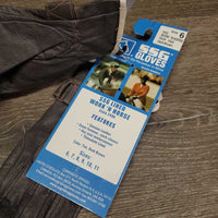 Pr Leather Riding Gloves, tags *new, mnr stains?dirt, older?
