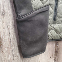 Light Quilt Jacket, Zips *vgc, hair, faded stickers, lining threads
