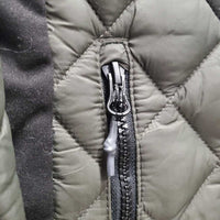 Light Quilt Jacket, Zips *vgc, hair, faded stickers, lining threads
