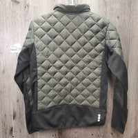 Light Quilt Jacket, Zips *vgc, hair, faded stickers, lining threads
