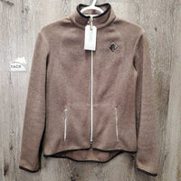 Light Fleece Jacket, zipper *gc, clumpy, hair, rubs
