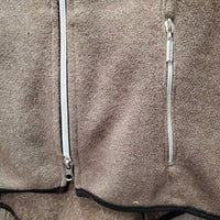 Light Fleece Jacket, zipper *gc, clumpy, hair, rubs
