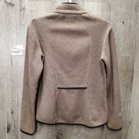 Light Fleece Jacket, zipper *gc, clumpy, hair, rubs
