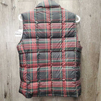 Goose Down Puffer Vest, zipper *vgc, mnr hair, loose thread & dirt
