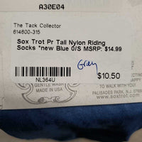 Pr Tall Nylon Riding Socks *new
