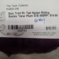 Pr Tall Nylon Riding Socks *new
