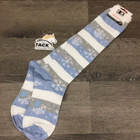 Tall Riding Boot Socks, Wide Calf, Shimmer "Winter" *new
