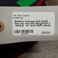 Dressage Quilt Saddle Pad, tag *new
