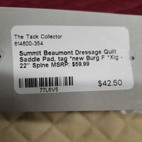 Dressage Quilt Saddle Pad, tag *new
