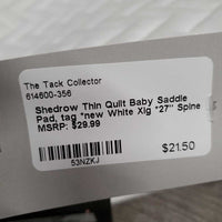 Thin Quilt Baby Saddle Pad, tag *new
