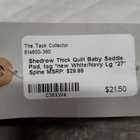 Thick Quilt Baby Saddle Pad, tag *new
