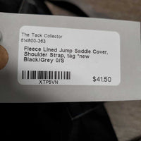 Fleece Lined Jump Saddle Cover, Shoulder Strap, tag *new

