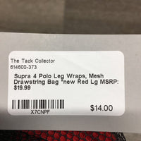 4 Polo Leg Wraps, Mesh Drawstring Bag *new
