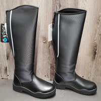 Tall Winter Riding Boots, zippers, box *new
