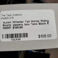Tall Winter Riding Boots, zippers, box *new
