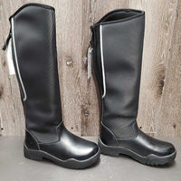 Tall Winter Riding Boots, zippers, box *new
