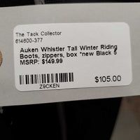 Tall Winter Riding Boots, zippers, box *new
