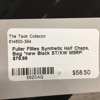 Synthetic Half Chaps, Bag *new
