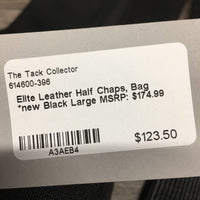 Leather Half Chaps, Bag *new
