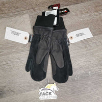 Leather Winter Riding Mittens, tag *new
