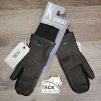 Leather Winter Riding Mittens, tag *new

