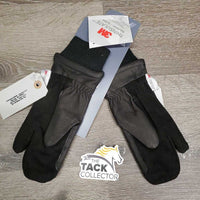 Leather Winter Riding Mittens, tag *new
