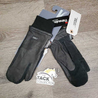 Leather Winter Riding Mittens, tag *new
