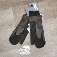 Leather Winter Riding Mittens, tag *new

