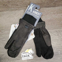 Leather Winter Riding Mittens, tag *new
