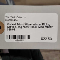 Micro Fibre Winter Riding Gloves, tag *new
