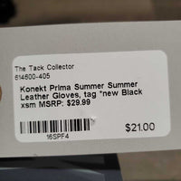 Summer Leather Gloves, tag *new
