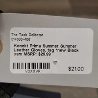 Summer Leather Gloves, tag *new
