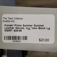 Summer Leather Gloves, tag *new
