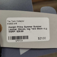 Summer Leather Gloves, tag *new
