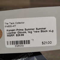 Summer Leather Gloves, tag *new
