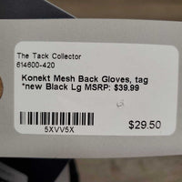 Mesh Back Gloves, tag *new
