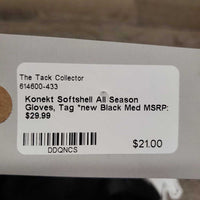 Softshell All Season Gloves, Tag *new
