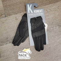 Cloth Polka Dot Gloves, tag *new
