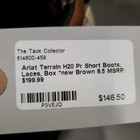 Pr Short Boots, Laces, Box *new
