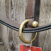 Triple Stitched Leather Halter, adj, snap, tag *new
