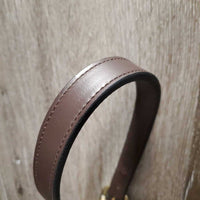 Triple Stitched Leather Halter, adj, snap, tag *new
