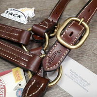 Triple Stitch Thick Leather Halter, tag *new
