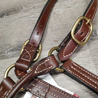 Triple Stitch Thick Leather Halter, tag *new
