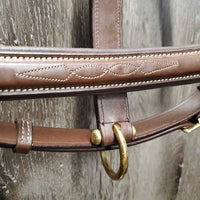 Rsd/FS Padded Leather Halter, adj, snap, tag *new
