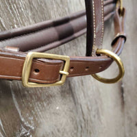 Rsd/FS Padded Leather Halter, adj, snap, tag *new
