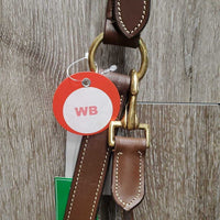 Rsd/FS Padded Leather Halter, adj, snap, tag *new
