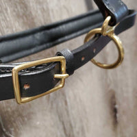 Rsd Padded Leather Halter, adj, snap, tag *new
