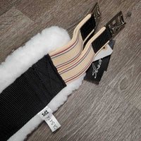 Nylon Web - Fleece Girth, 2x els, Center D Ring, tag *new
