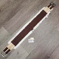 Nylon Web - Fleece Girth, 2x els, Center D Ring, tag *new
