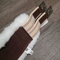 Nylon Web - Fleece Girth, 2x els, Center D Ring, tag *new
